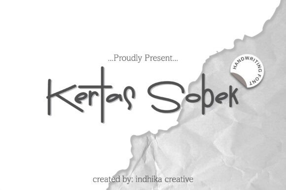 Kertas Sobek: The Expressive Handwriting Font for Creative Projects