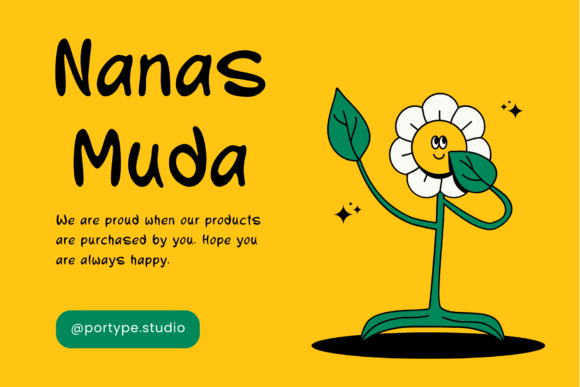Nanas Muda: A Whimsical Font for Creative Projects