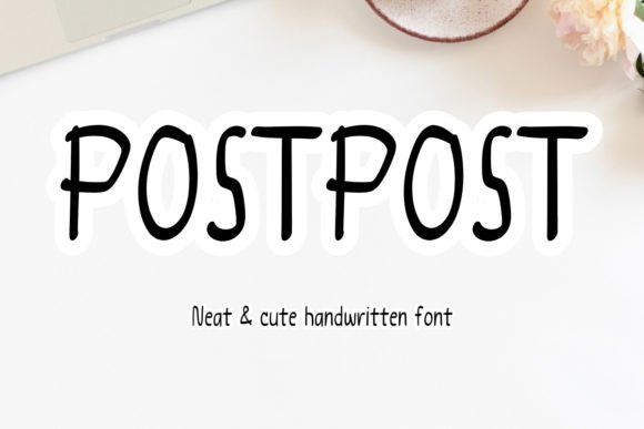 Postpost: A Handwritten Font for Neat and Charming Projects
