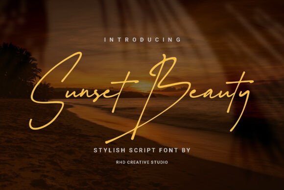 The Natural Elegance of the Sunset Beauty Script Font